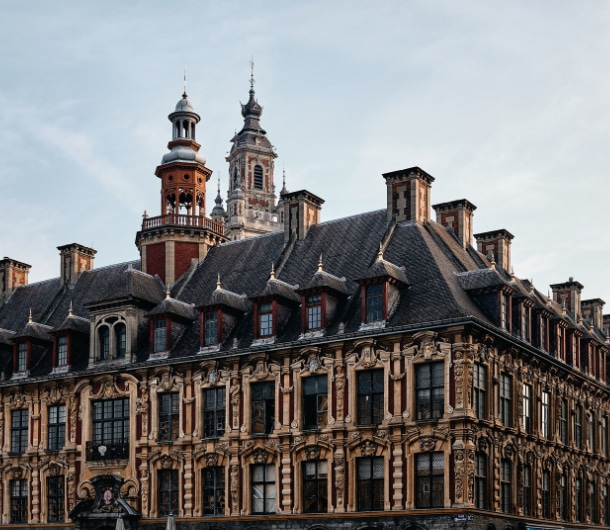 Celebre vieille bourse a lille en france